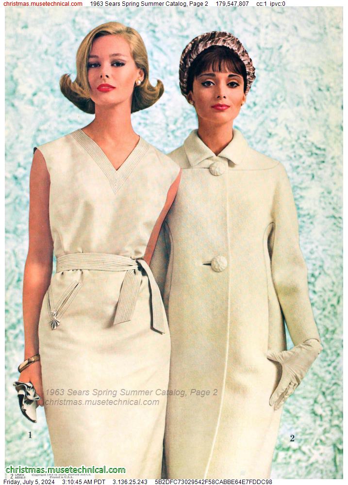1963 Sears Spring Summer Catalog, Page 2