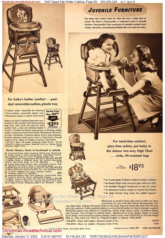 1947 Sears Fall Winter Catalog, Page 59