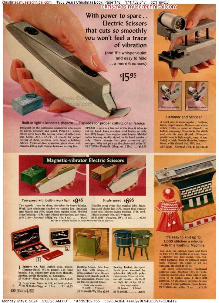 1968 Sears Christmas Book, Page 178