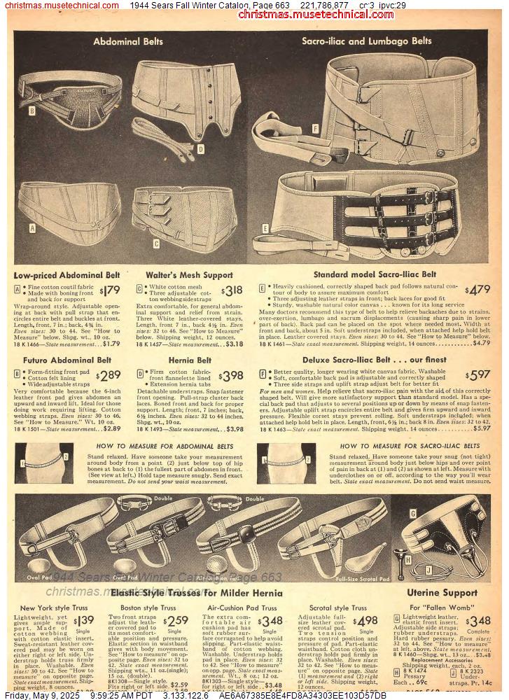 1944 Sears Fall Winter Catalog, Page 663