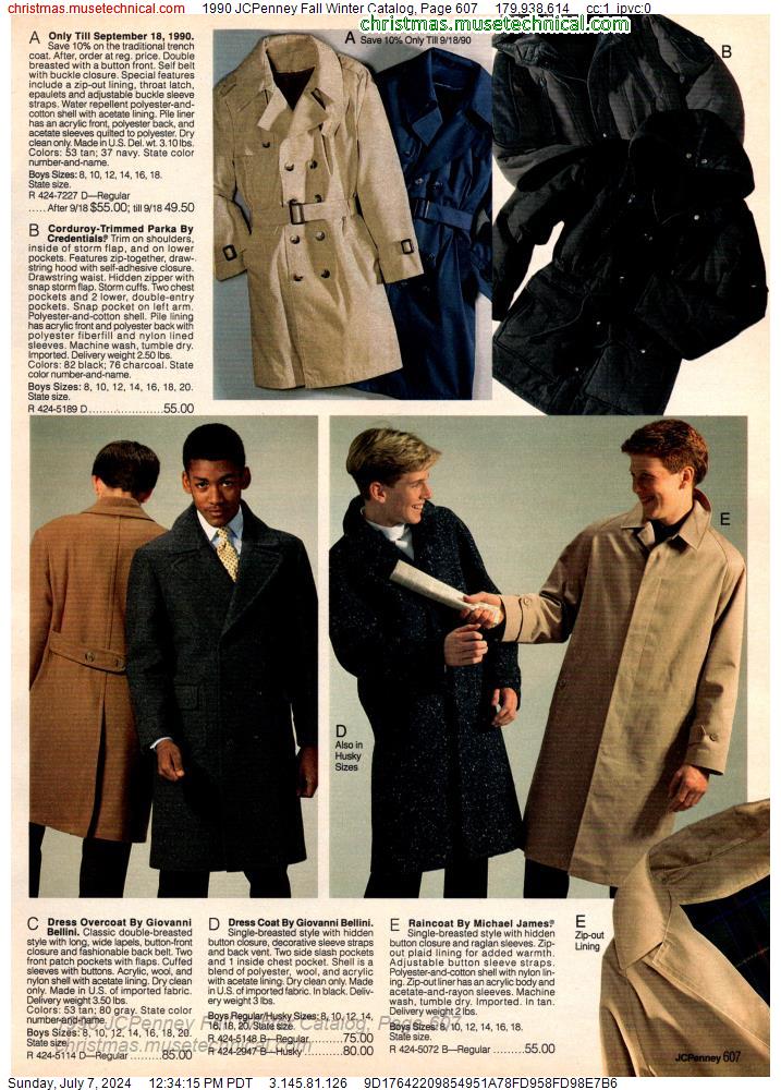 1990 JCPenney Fall Winter Catalog, Page 607