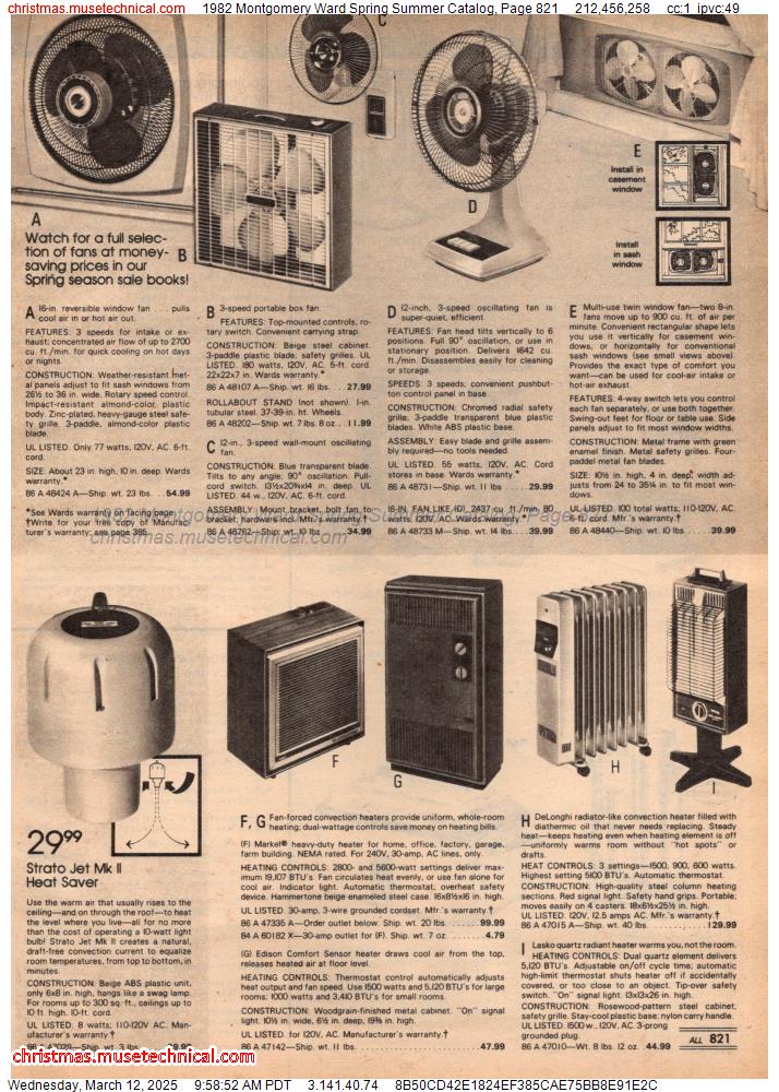 1982 Montgomery Ward Spring Summer Catalog, Page 821