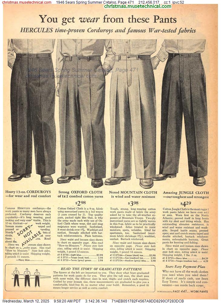 1946 Sears Spring Summer Catalog, Page 471