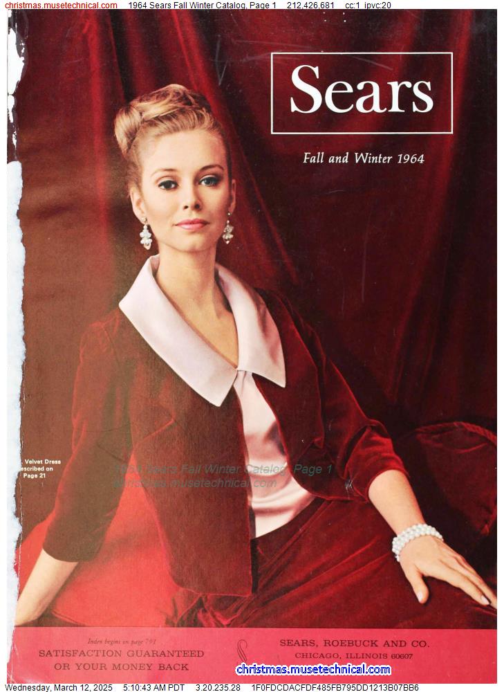 1964 Sears Fall Winter Catalog, Page 1