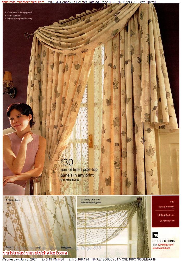 2003 JCPenney Fall Winter Catalog, Page 833