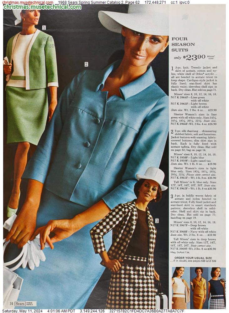 1968 Sears Spring Summer Catalog 2, Page 62