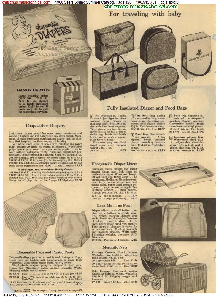 1960 Sears Spring Summer Catalog, Page 426