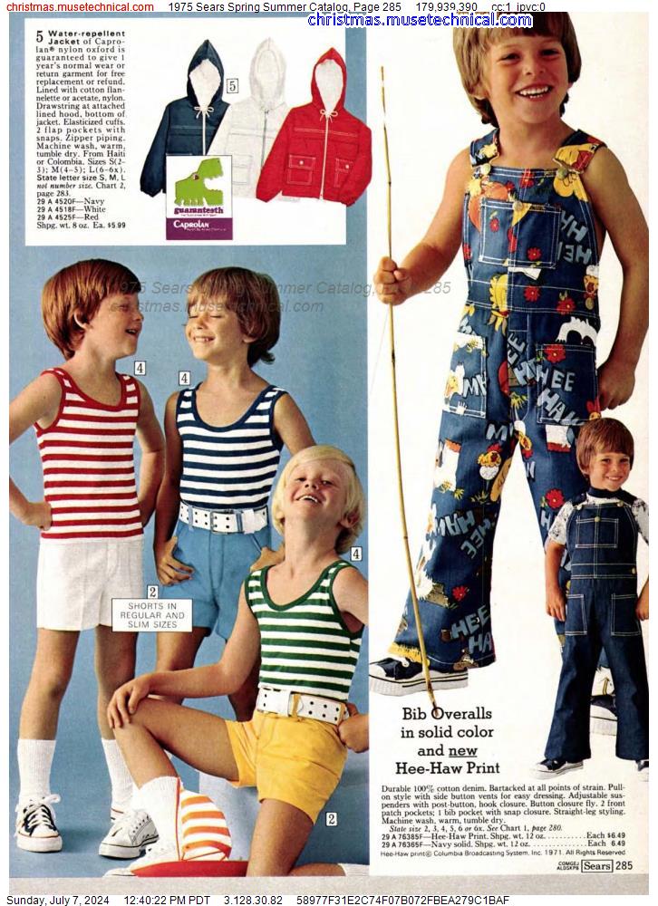 1975 Sears Spring Summer Catalog, Page 285