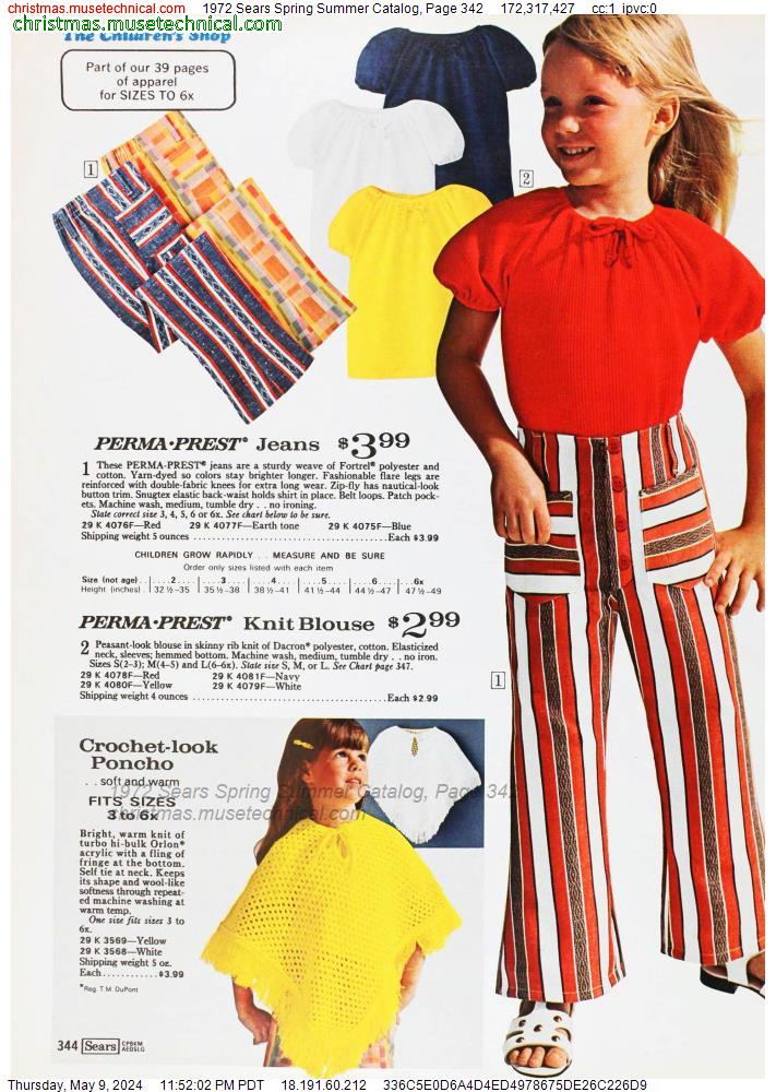 1972 Sears Spring Summer Catalog, Page 342
