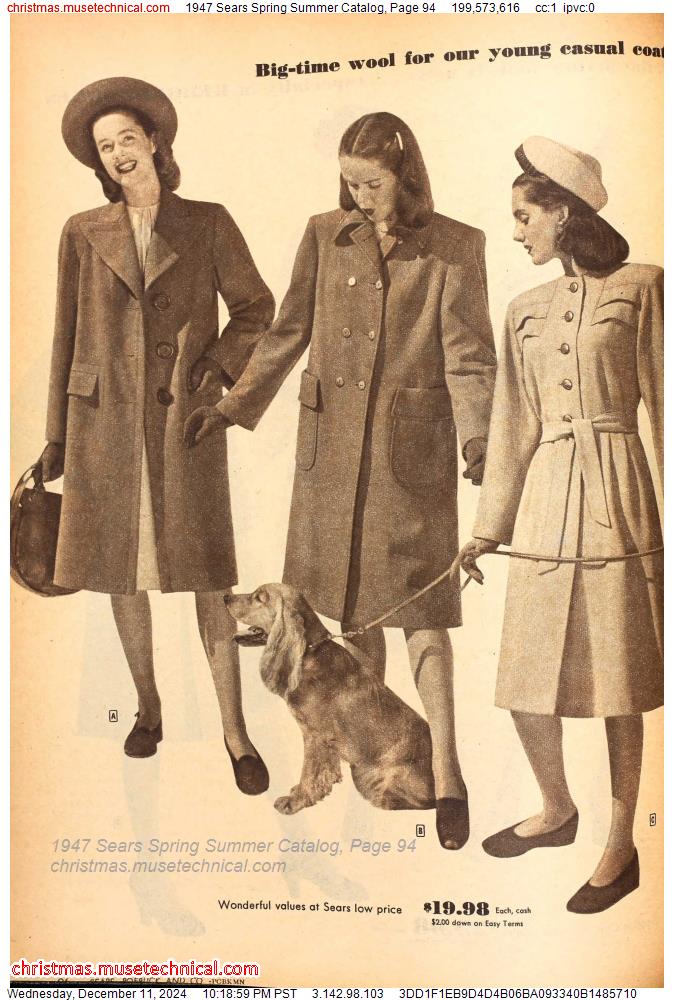 1947 Sears Spring Summer Catalog, Page 94