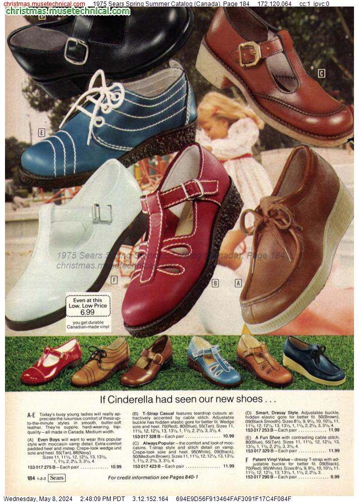 1975 Sears Spring Summer Catalog (Canada), Page 184