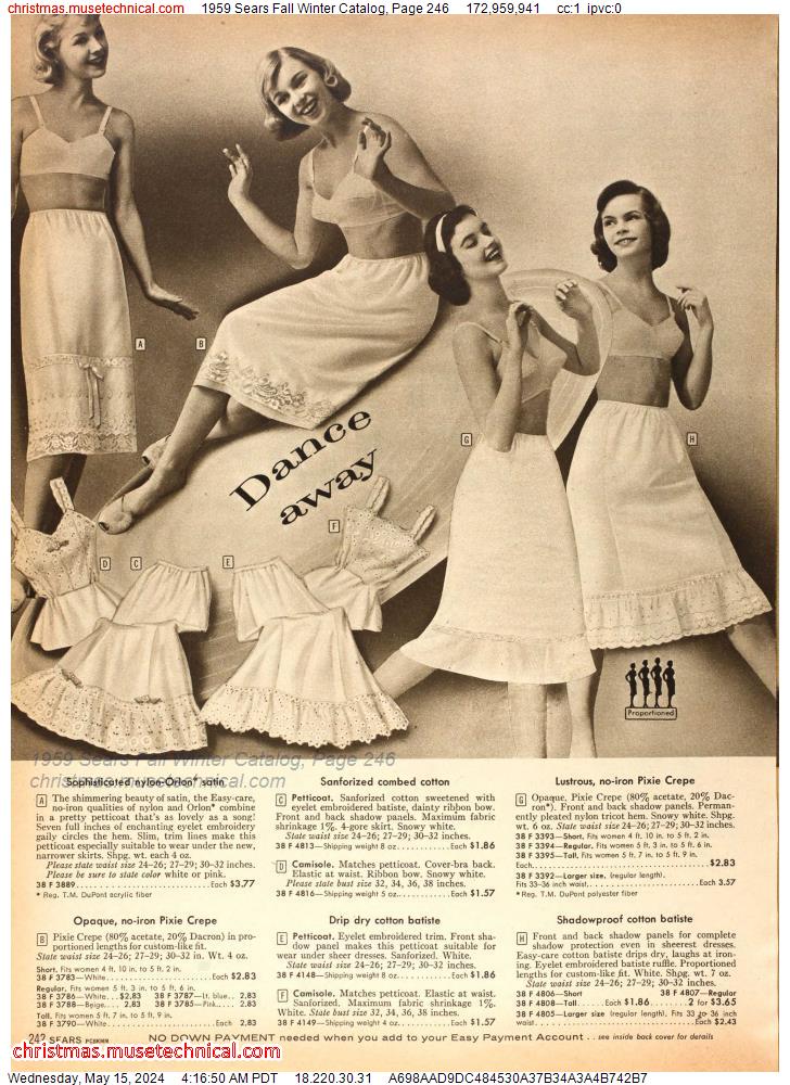 1959 Sears Fall Winter Catalog, Page 246