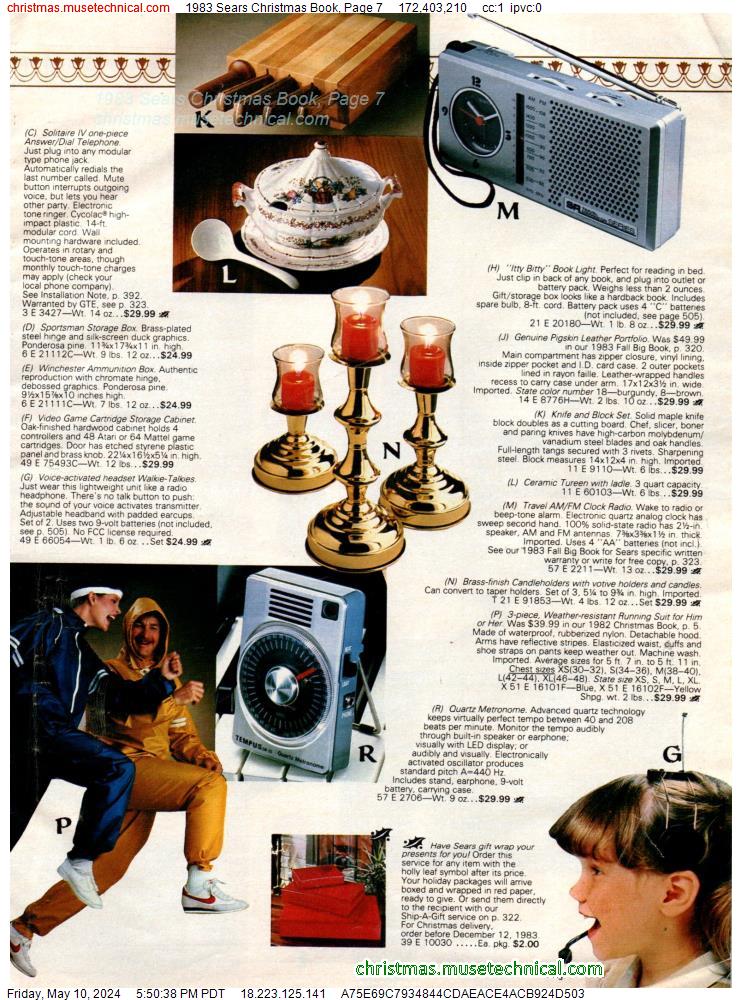 1983 Sears Christmas Book, Page 7