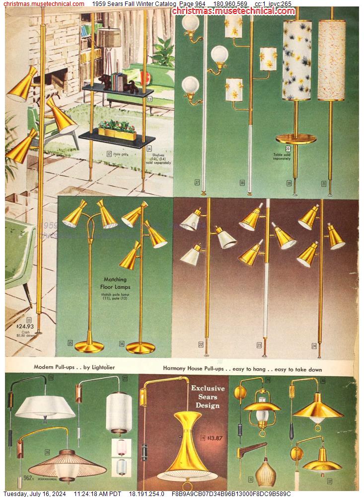 1959 Sears Fall Winter Catalog, Page 964
