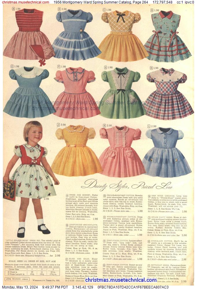 1956 Montgomery Ward Spring Summer Catalog, Page 264