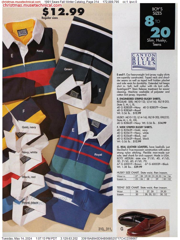 1991 Sears Fall Winter Catalog, Page 314