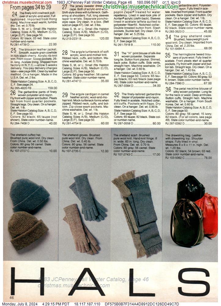 1983 JCPenney Fall Winter Catalog, Page 46