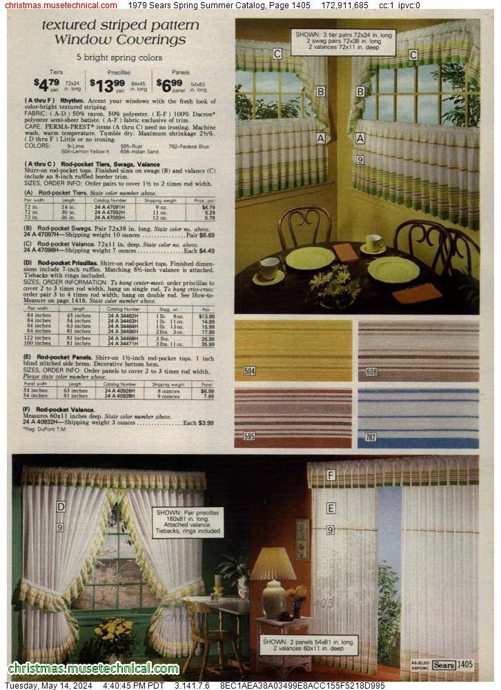 1979 Sears Spring Summer Catalog, Page 1405