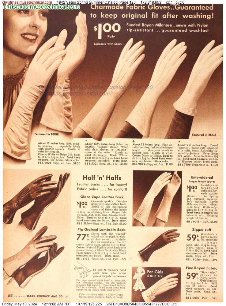 1942 Sears Spring Summer Catalog, Page 120