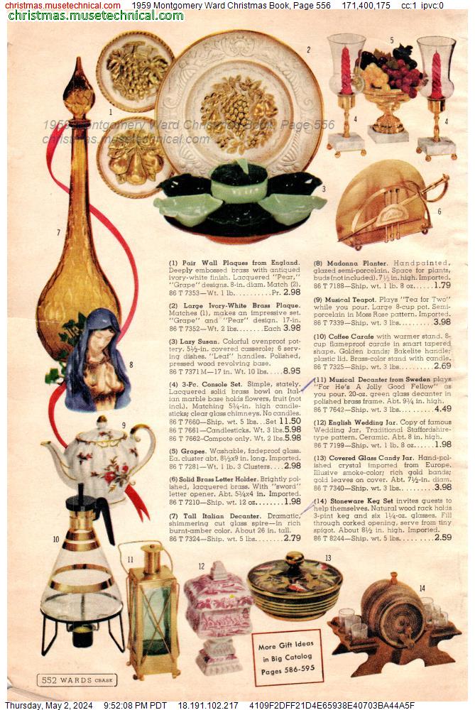1959 Montgomery Ward Christmas Book, Page 556