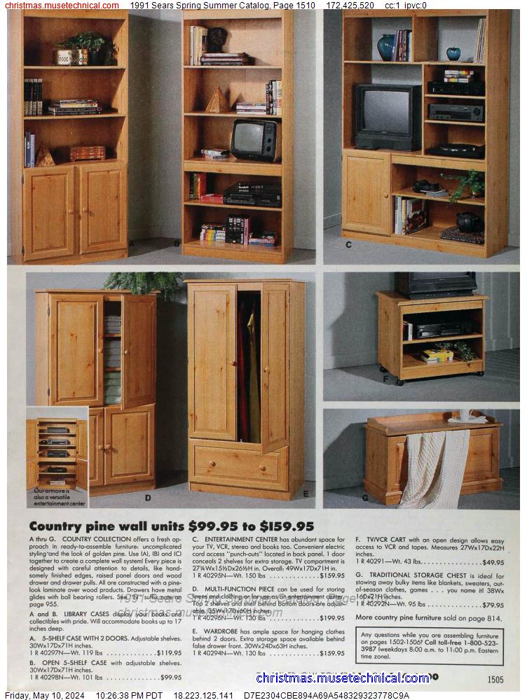 1991 Sears Spring Summer Catalog, Page 1510