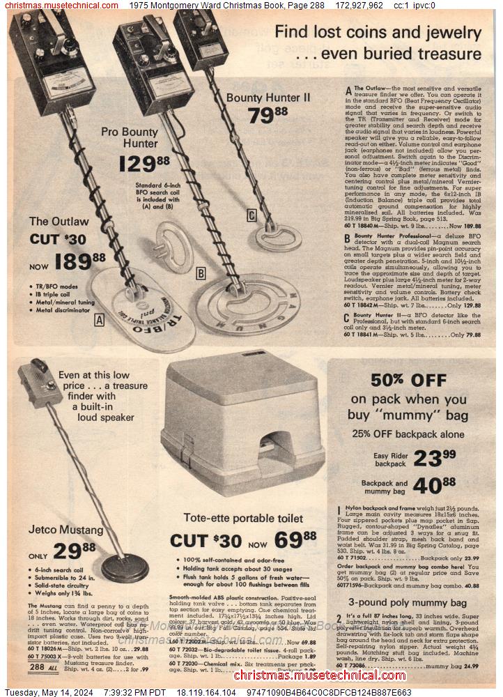 1975 Montgomery Ward Christmas Book, Page 288