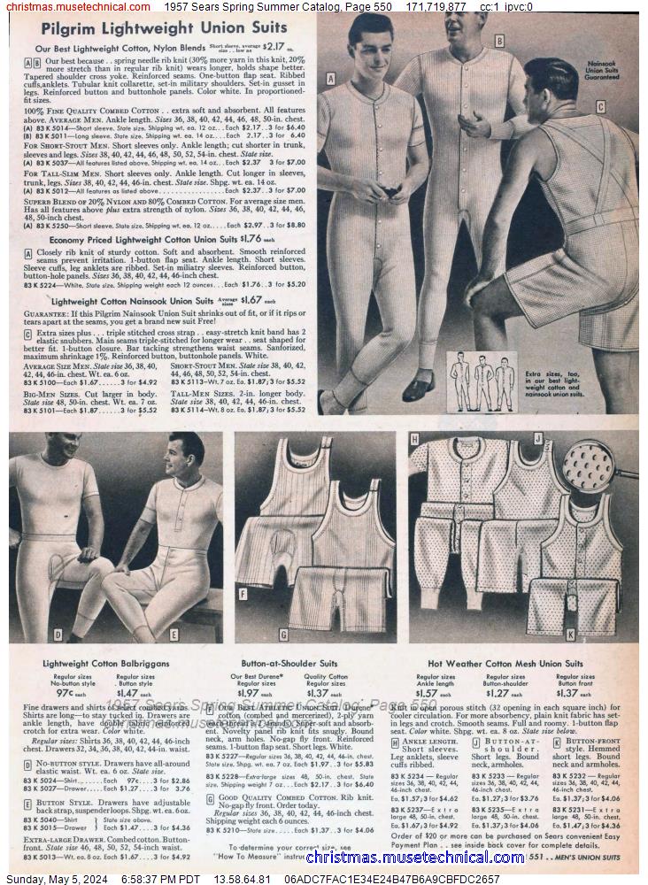 1957 Sears Spring Summer Catalog, Page 550