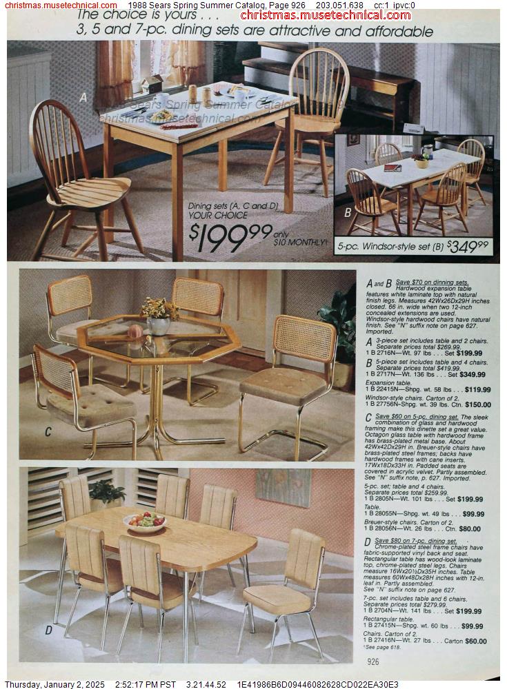 1988 Sears Spring Summer Catalog, Page 926