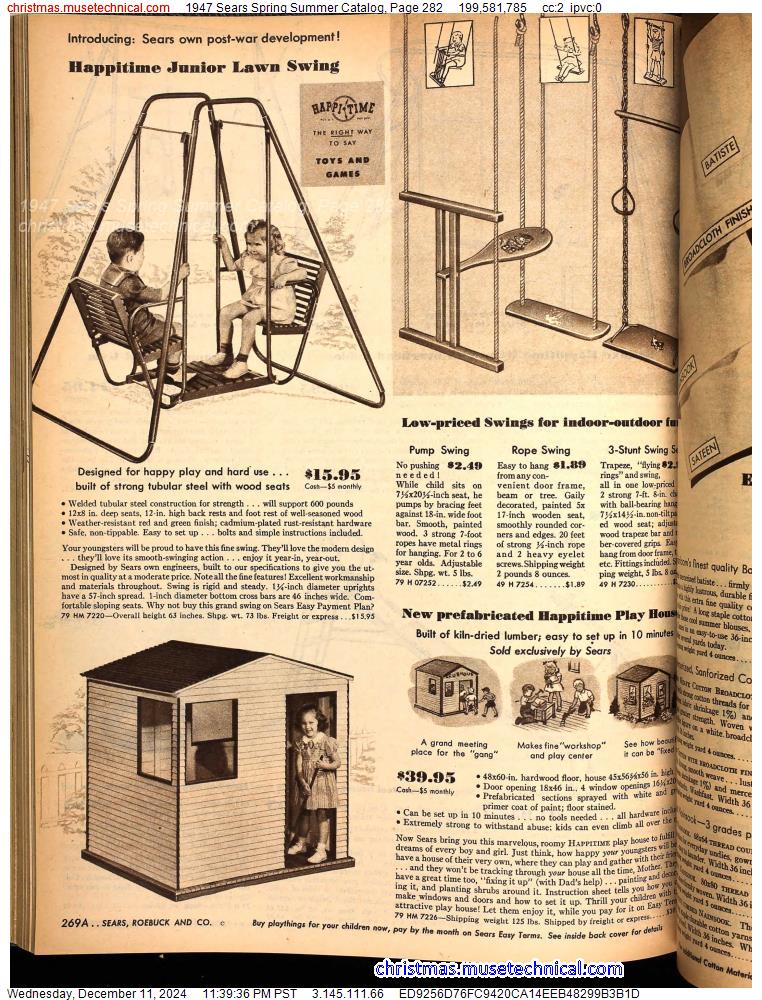 1947 Sears Spring Summer Catalog, Page 282