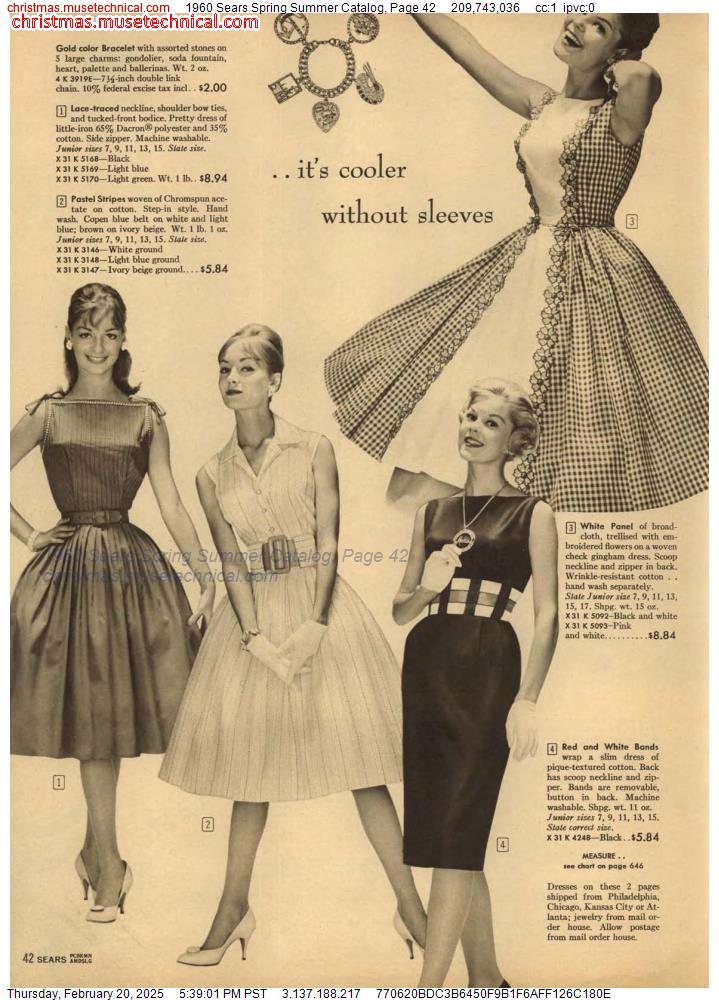 1960 Sears Spring Summer Catalog, Page 42