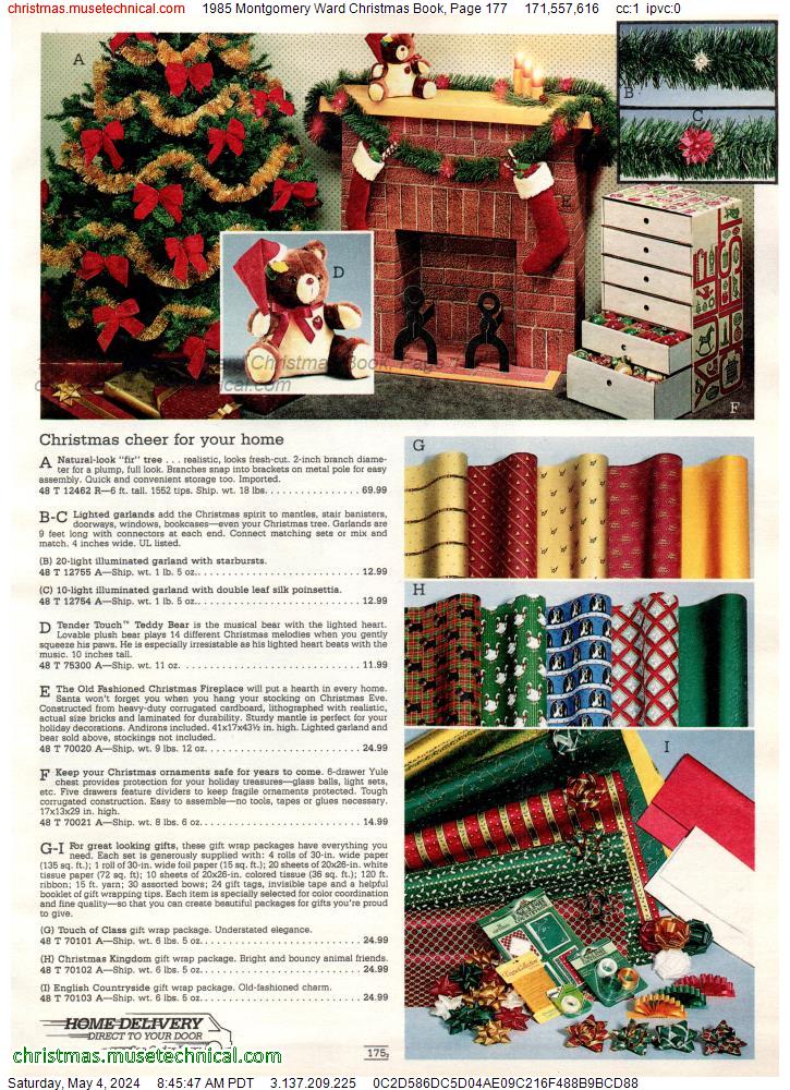 1985 Montgomery Ward Christmas Book, Page 177