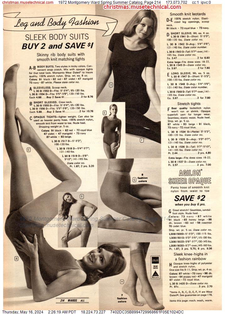 1972 Montgomery Ward Spring Summer Catalog, Page 214