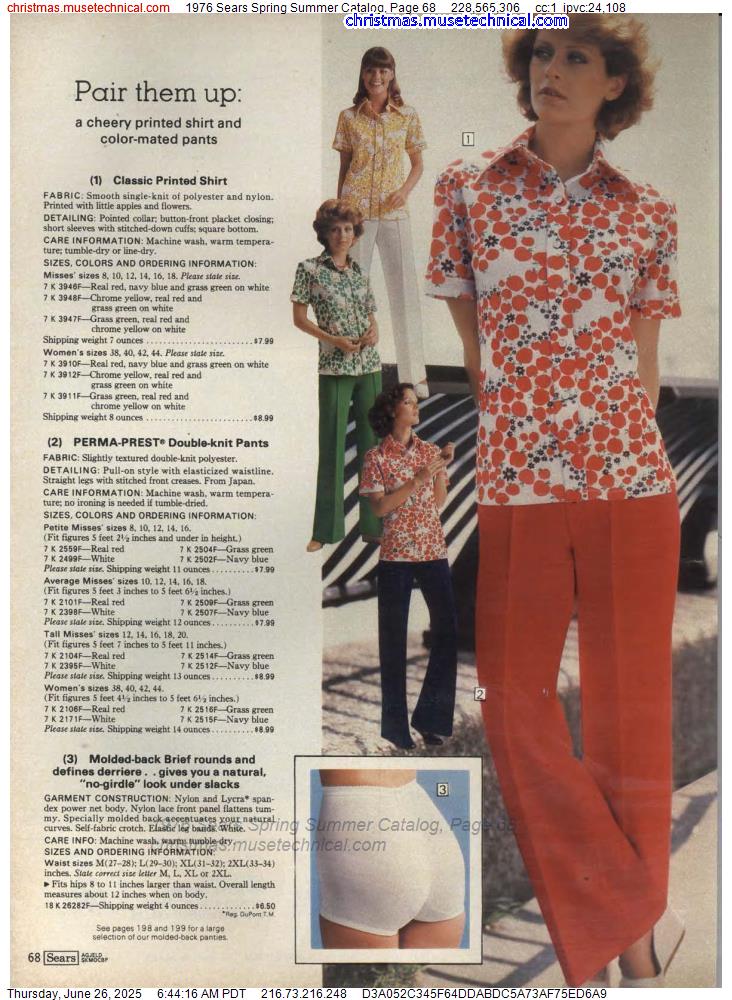 1976 Sears Spring Summer Catalog, Page 68