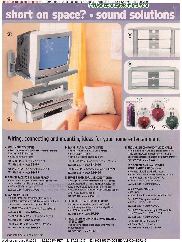 2005 Sears Christmas Book (Canada), Page 834