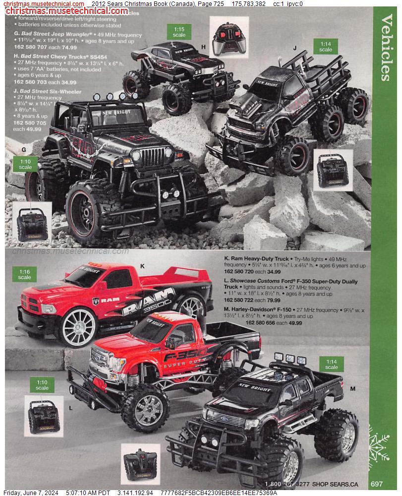 2012 Sears Christmas Book (Canada), Page 725