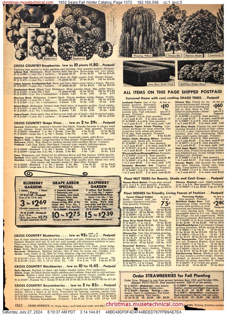 1952 Sears Fall Winter Catalog, Page 1372