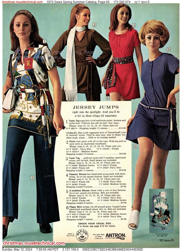 1970 Sears Spring Summer Catalog, Page 65