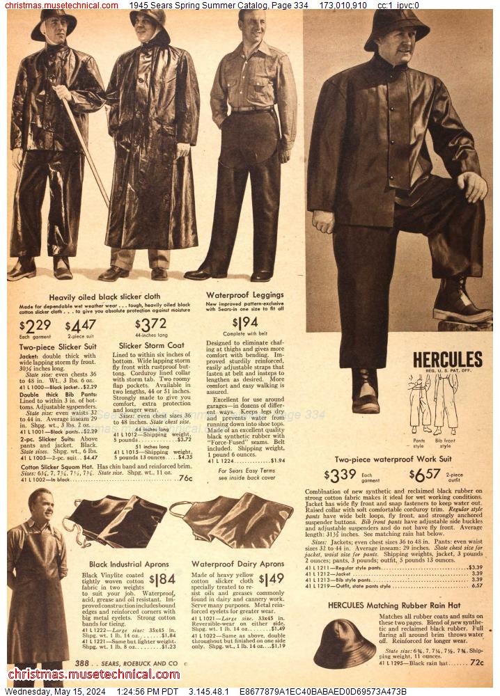 1945 Sears Spring Summer Catalog, Page 334