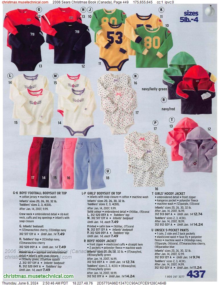 2006 Sears Christmas Book (Canada), Page 449