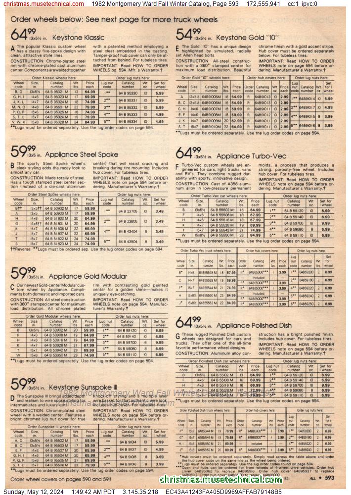 1982 Montgomery Ward Fall Winter Catalog, Page 593