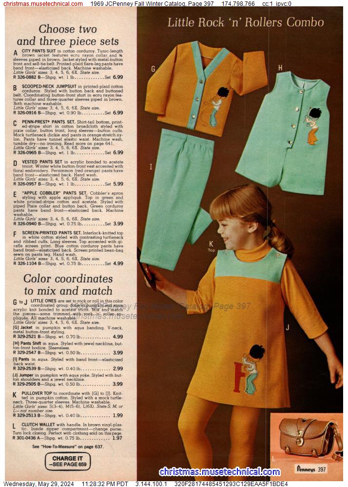 1969 JCPenney Fall Winter Catalog, Page 397