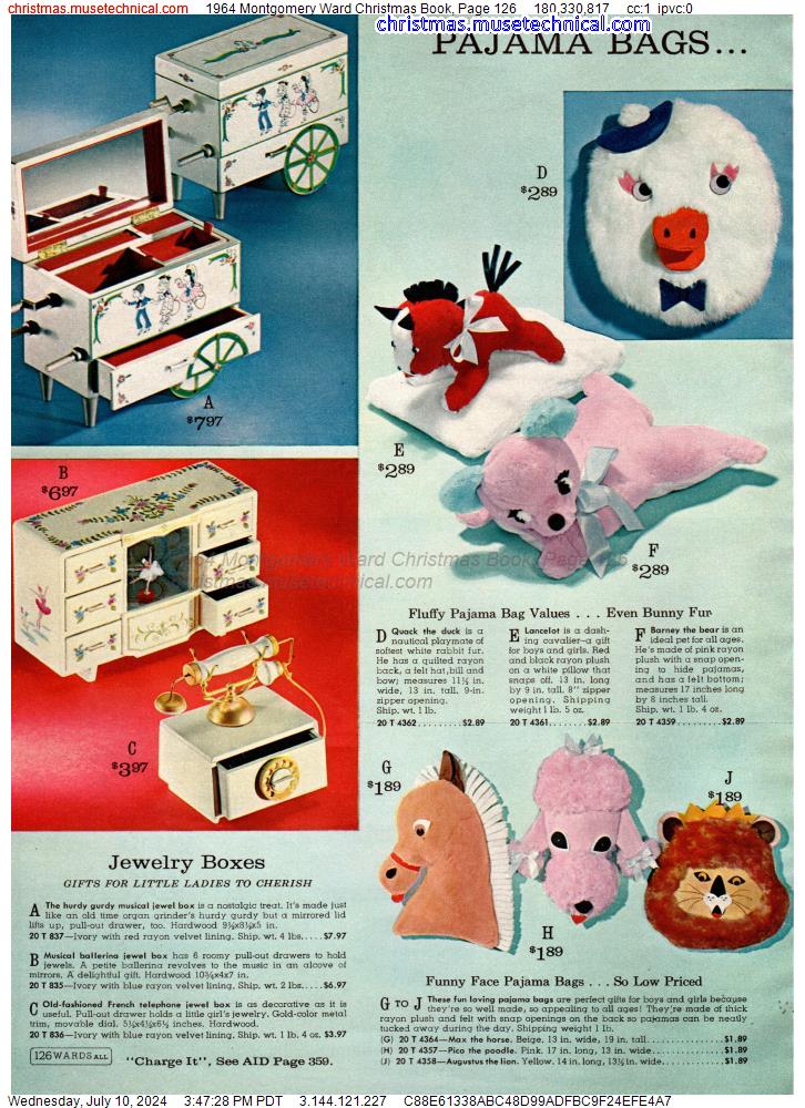 1964 Montgomery Ward Christmas Book, Page 126