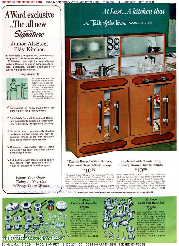 1964 Montgomery Ward Christmas Book, Page 194