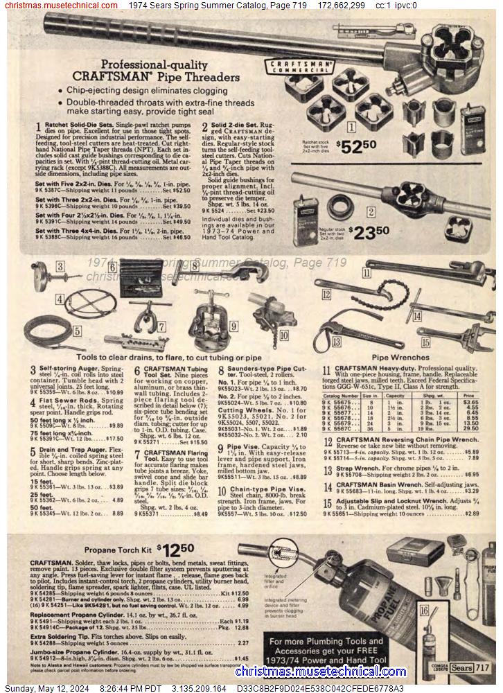 1974 Sears Spring Summer Catalog, Page 719