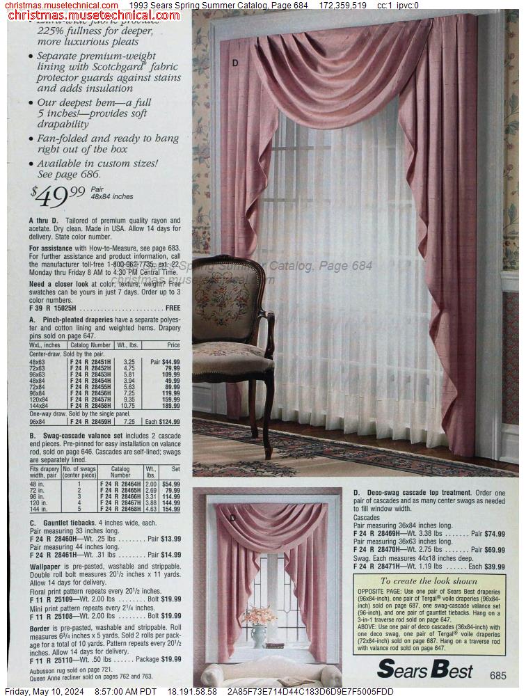 1993 Sears Spring Summer Catalog, Page 684