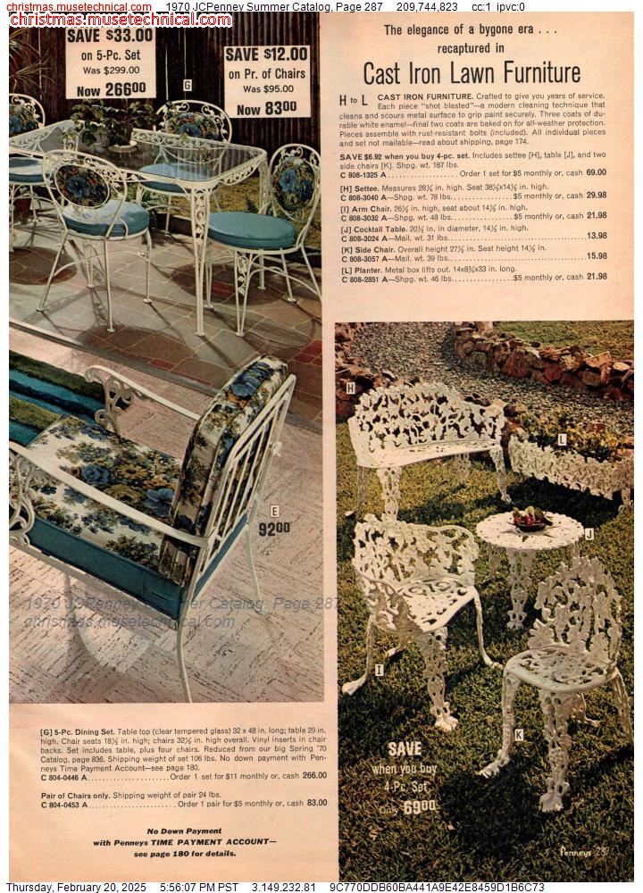 1970 JCPenney Summer Catalog, Page 287