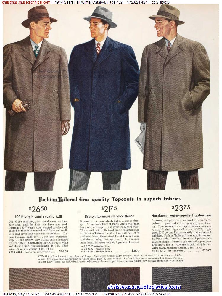1944 Sears Fall Winter Catalog, Page 452