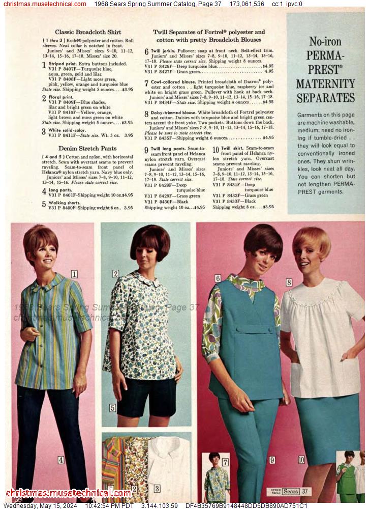 1968 Sears Spring Summer Catalog, Page 37