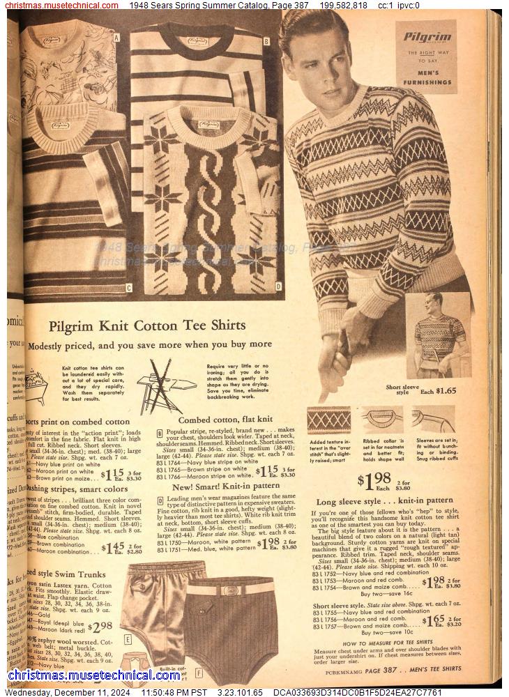 1948 Sears Spring Summer Catalog, Page 387