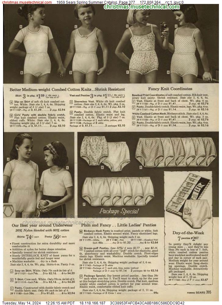 1959 Sears Spring Summer Catalog, Page 377